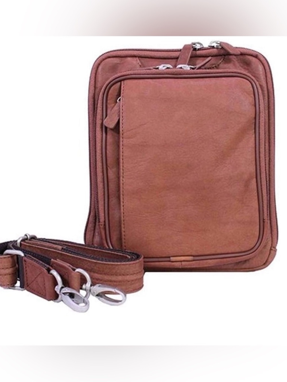 Leather Crossbody Bag - Compact Everyday Carry